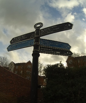 Dartford direction sign