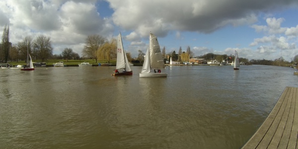 Sailing boats on the Thames