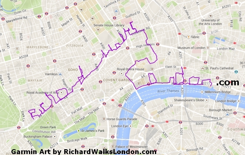 Richard Walks London (.com) map