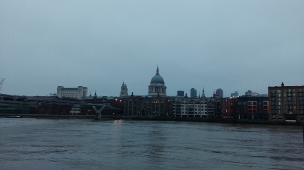 St Pauls Cathedral across the river