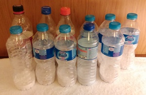 My bottles filled with UCan powder - just add water