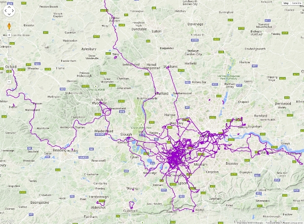 Richard Walks London map after GUCR