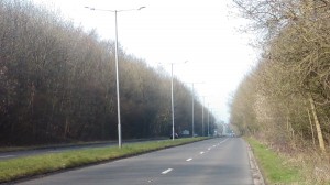 A Duel Carriageway without a footpath!