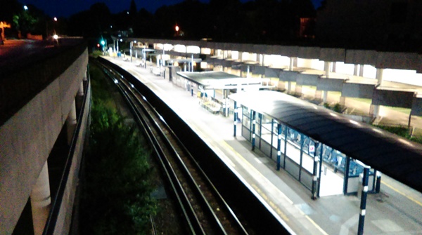 The platforms at Gunnersbury Station