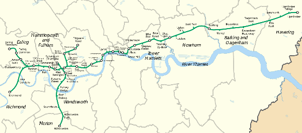 Walking the District Line • Richard walks London