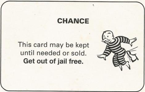 Monopoly Get Out Of Jail Free card