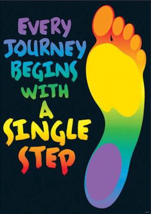 Every journey begins with a first step