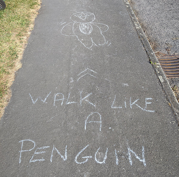 Walk like a penquin