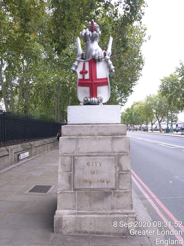 All entrances to London City are marked by a dragon