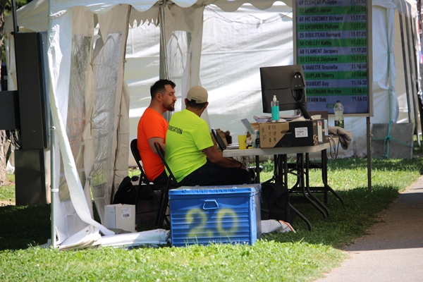 The timing tent