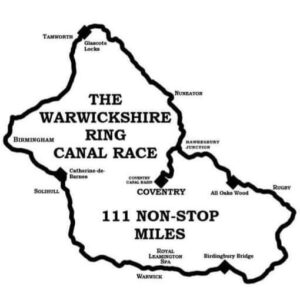 Warwickshire Ring Canal Race map