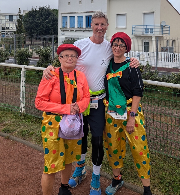 Royan 48 hour race - me and the clowns