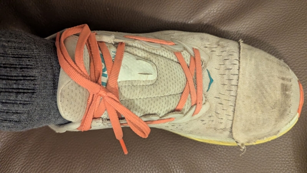 My relaced shoe